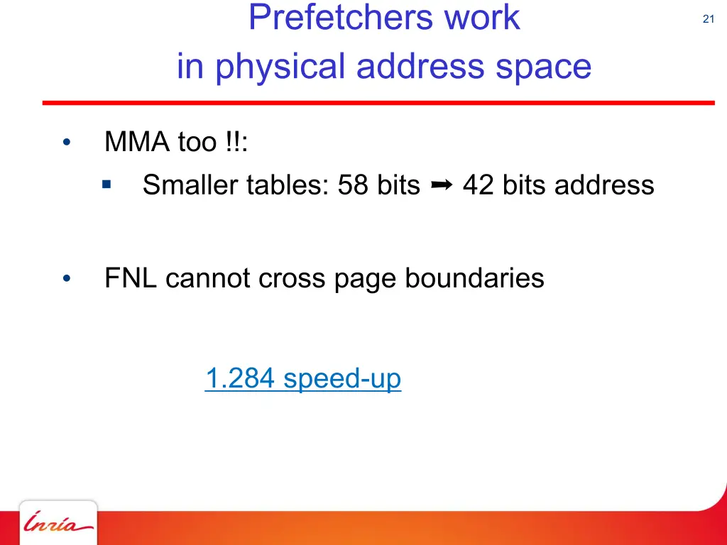 prefetchers work in physical address space