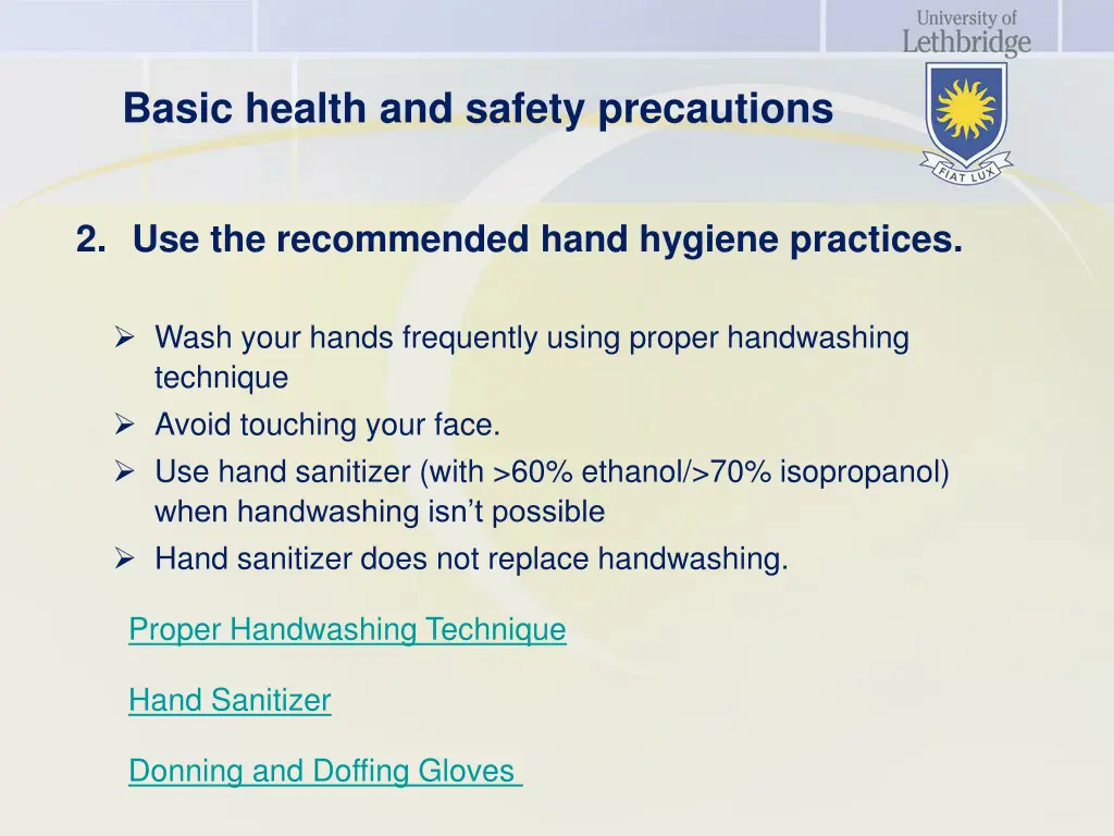 basic health and safety precautions 1