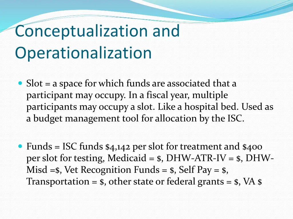 conceptualization and operationalization