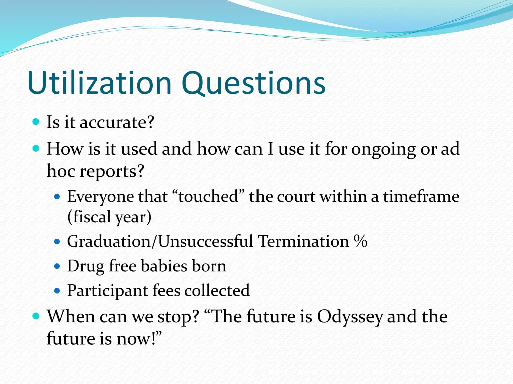 utilization questions