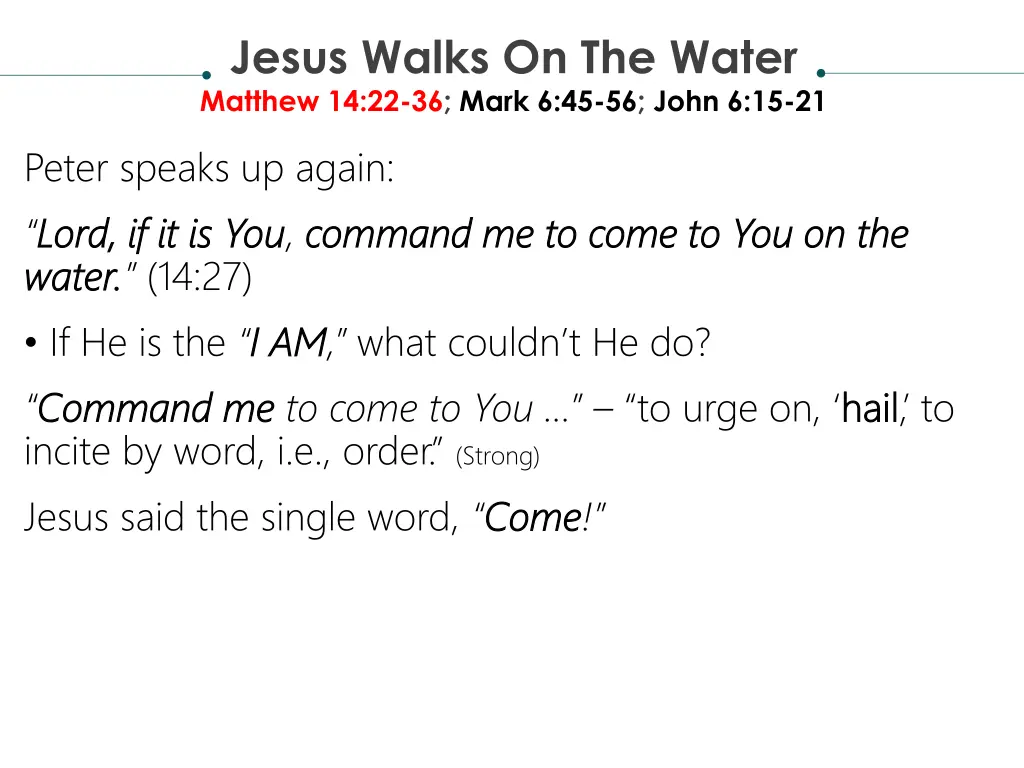 jesus walks on the water matthew 14 22 36 mark 2