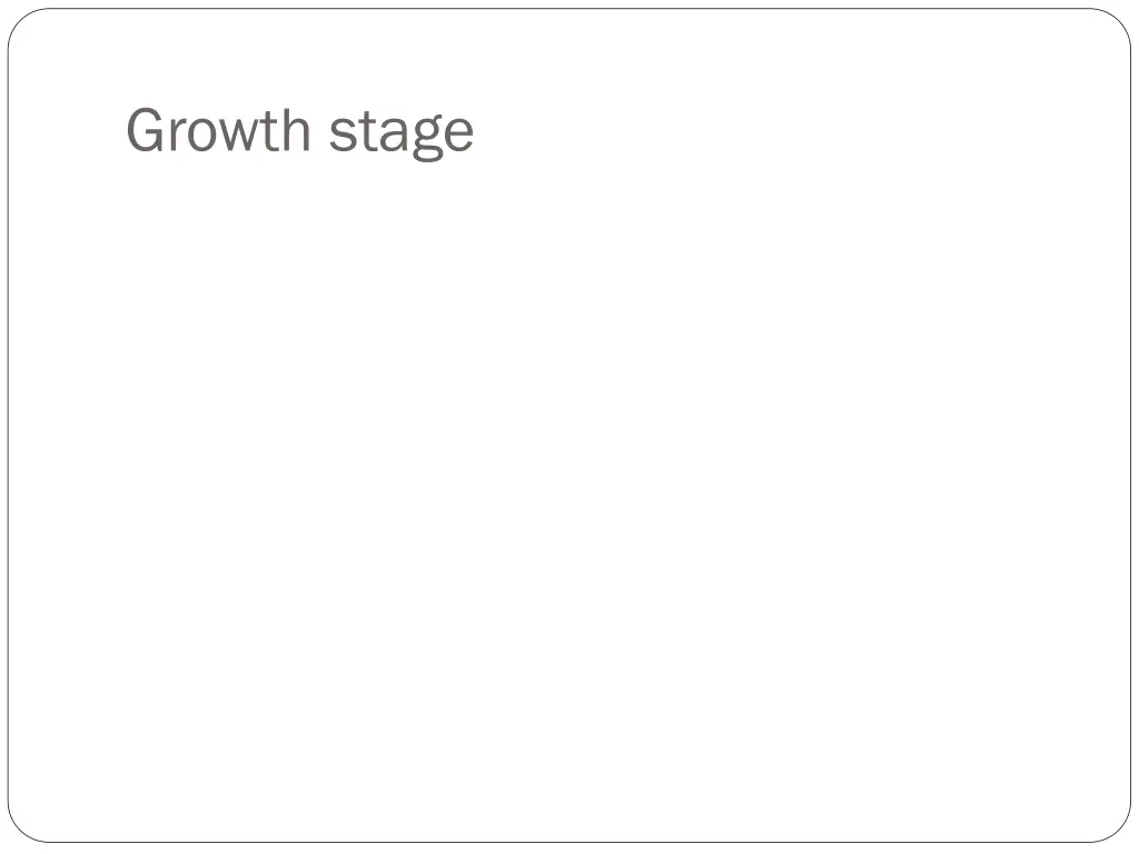 growth stage