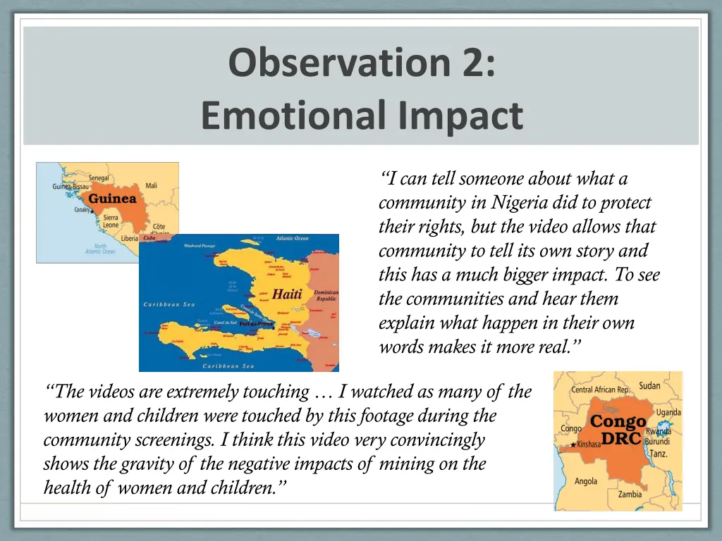 observation 2 emotional impact