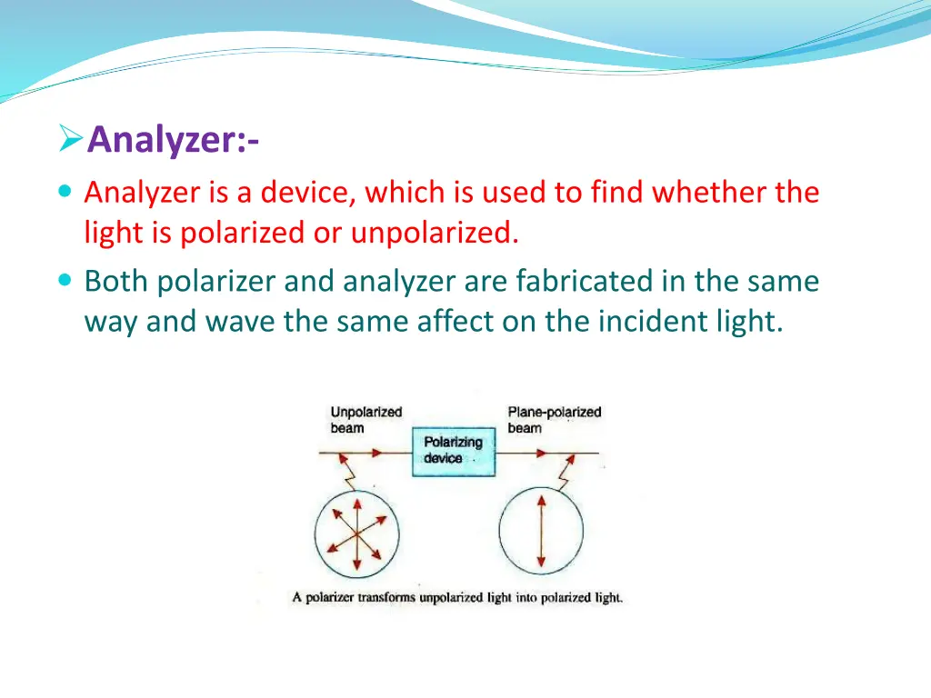 analyzer analyzer is a device which is used