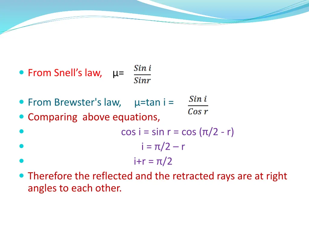 from snell s law