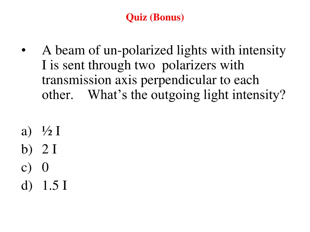 quiz bonus