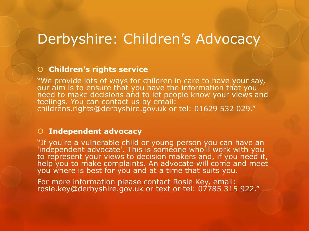 derbyshire children s advocacy