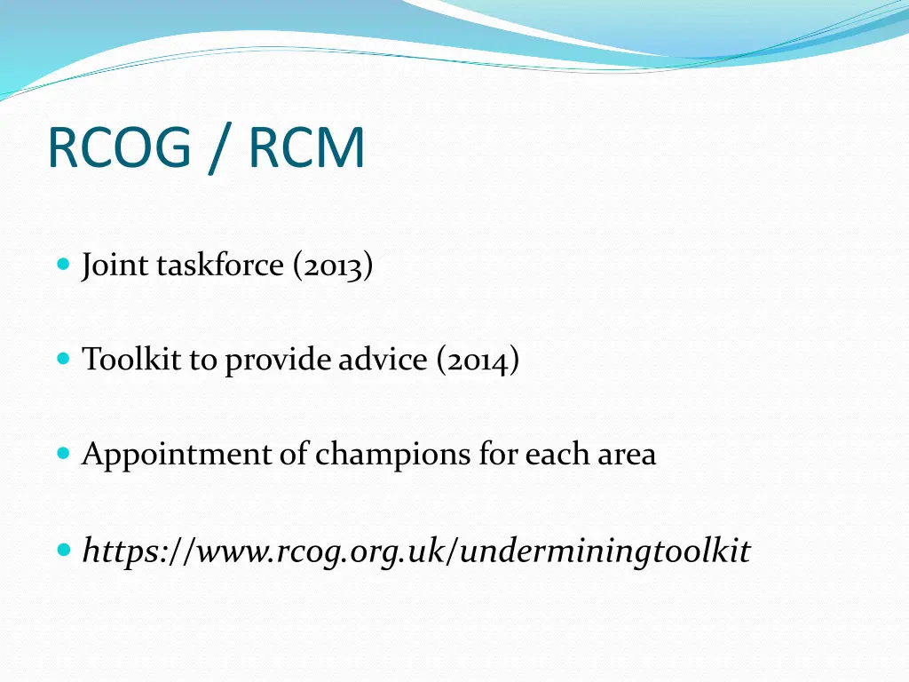 rcog rcm