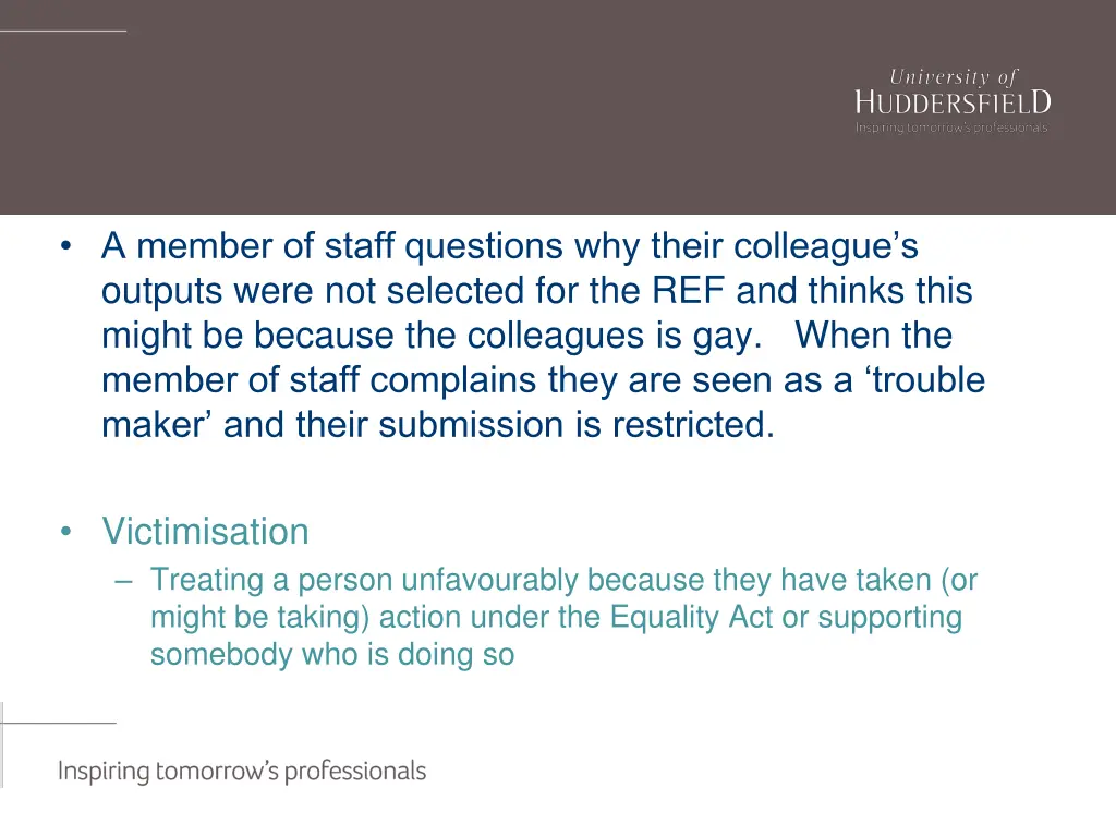 a member of staff questions why their colleague