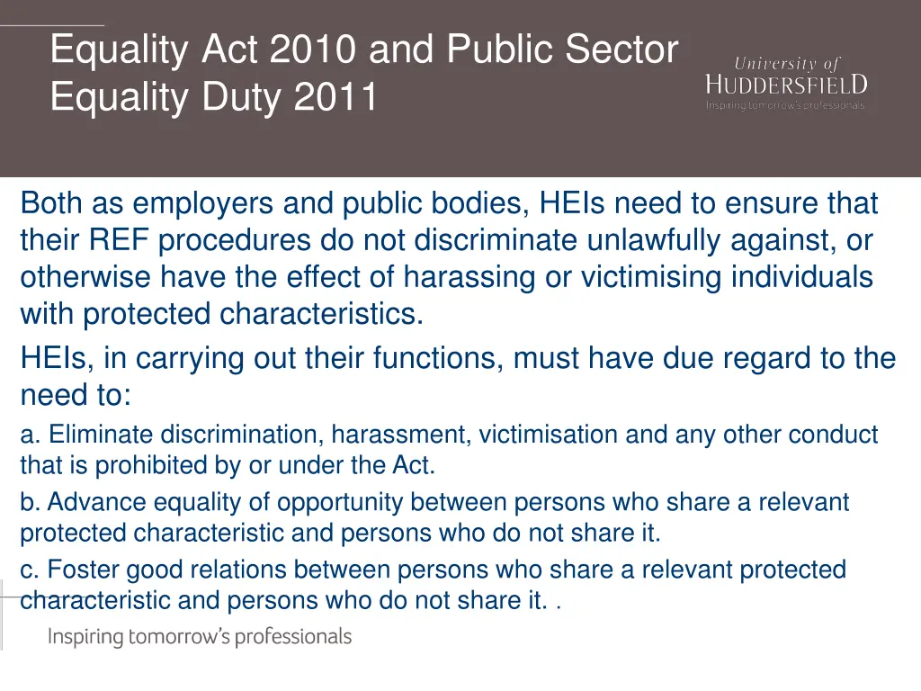 equality act 2010 and public sector equality duty