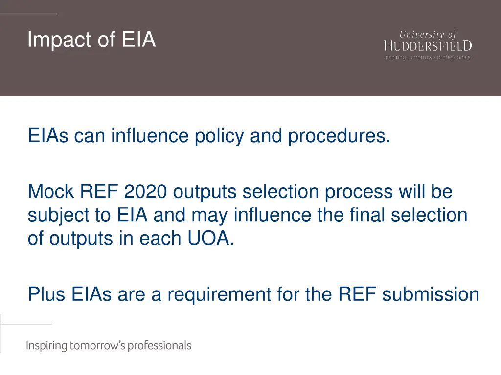 impact of eia