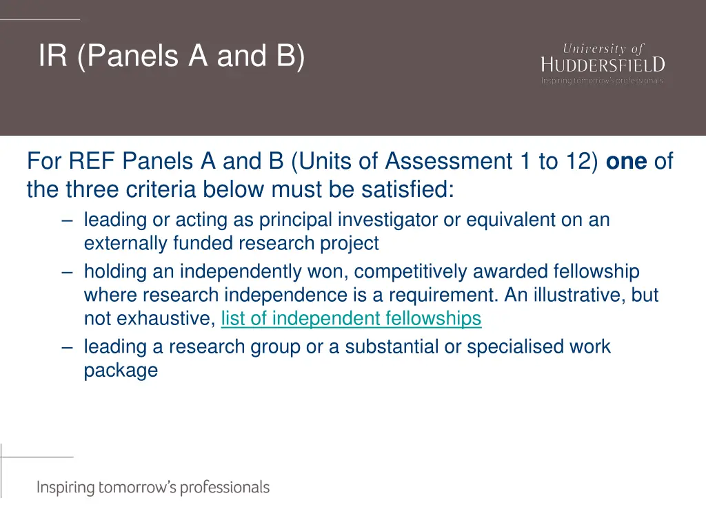 ir panels a and b