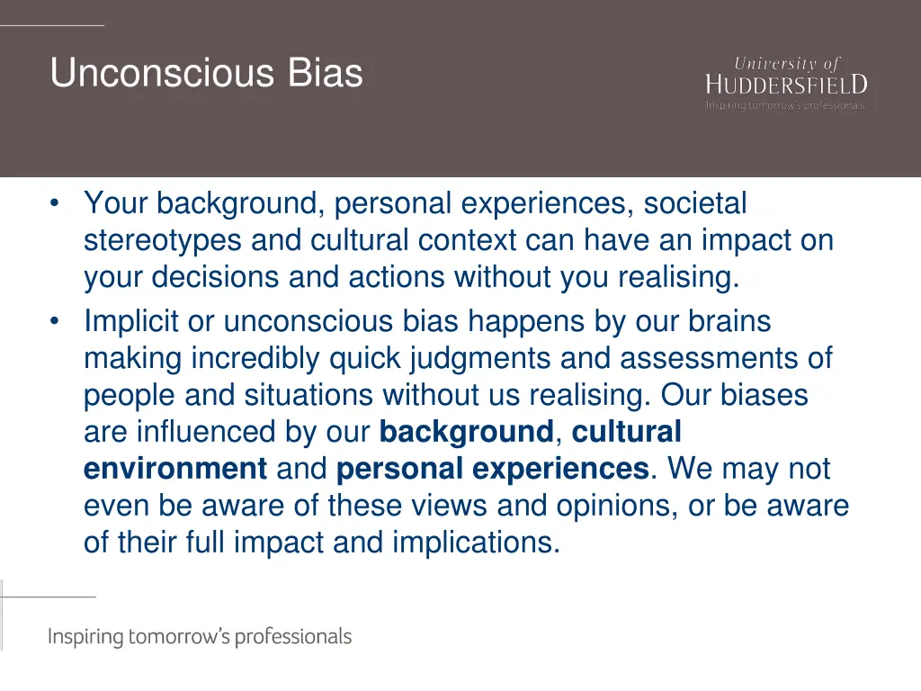 unconscious bias