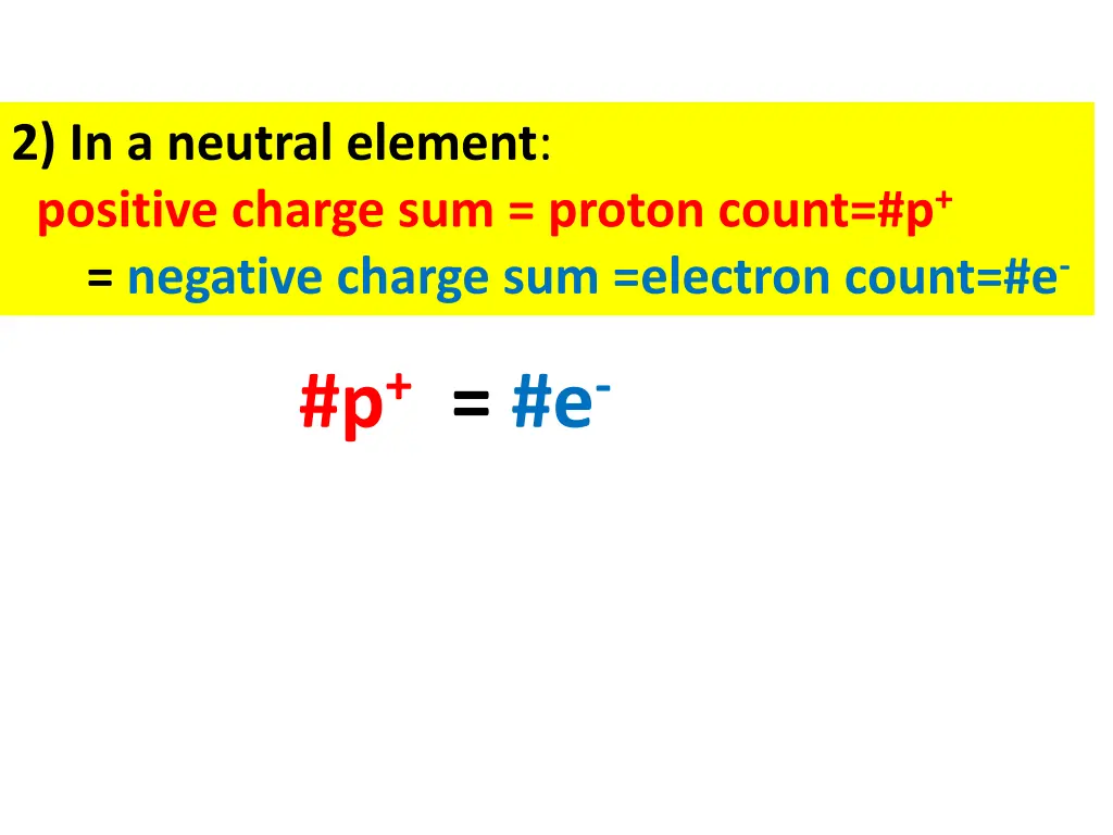 2 in a neutral element positive charge sum proton