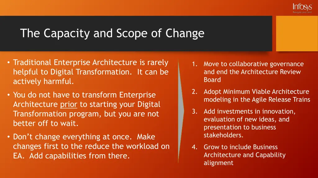 the capacity and scope of change