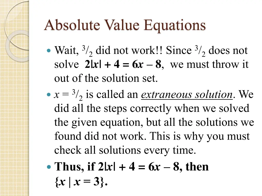 absolute value equations 11