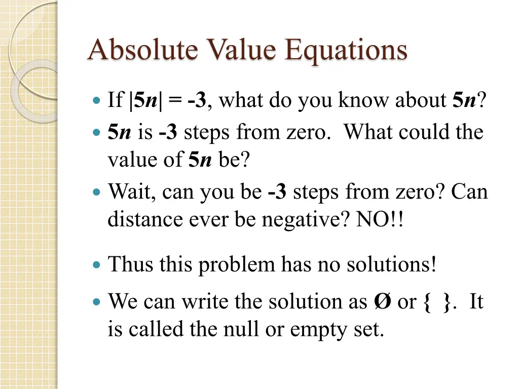 absolute value equations 2