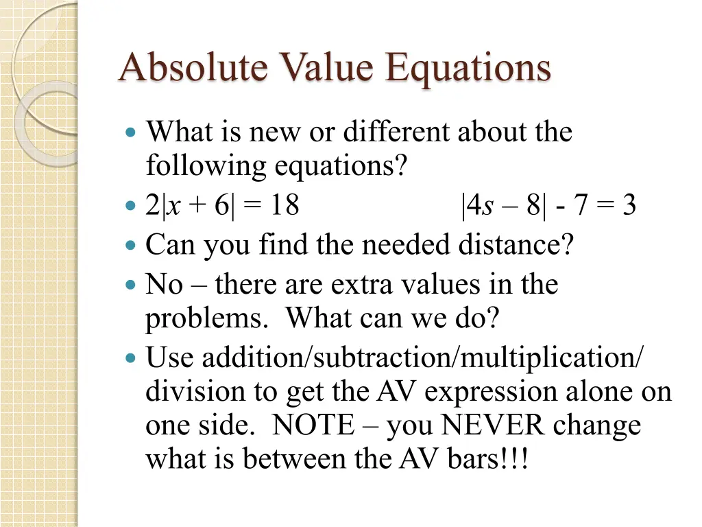 absolute value equations 4