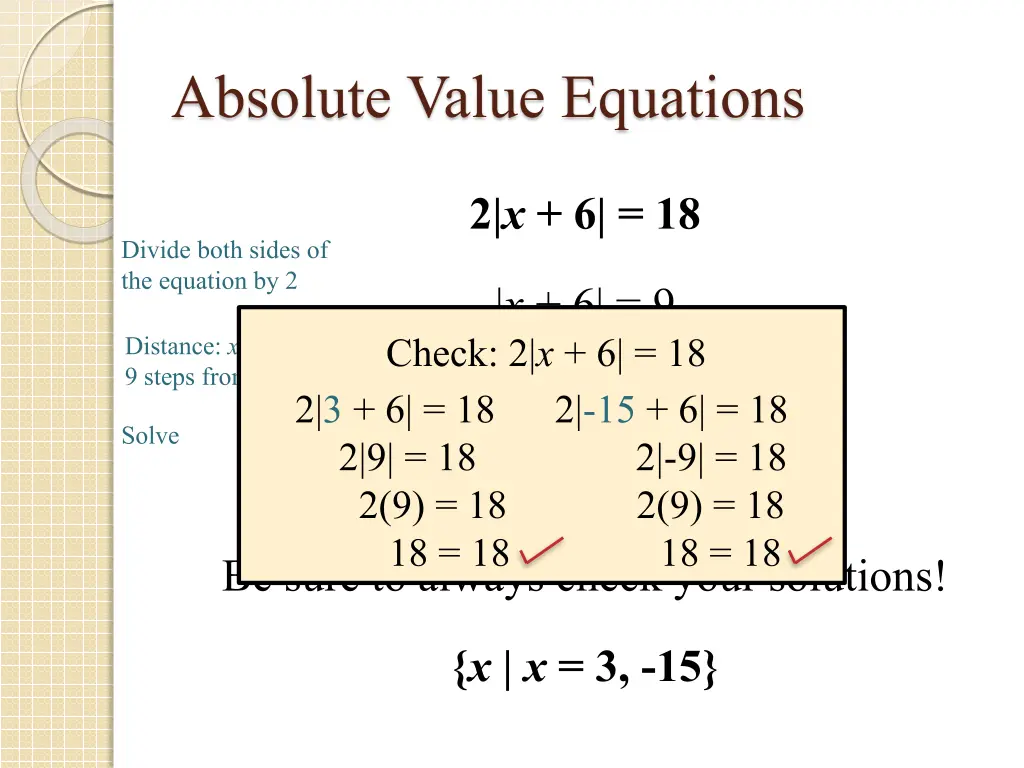 absolute value equations 5