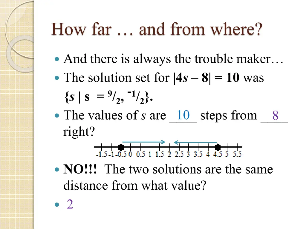 how far and from where 10