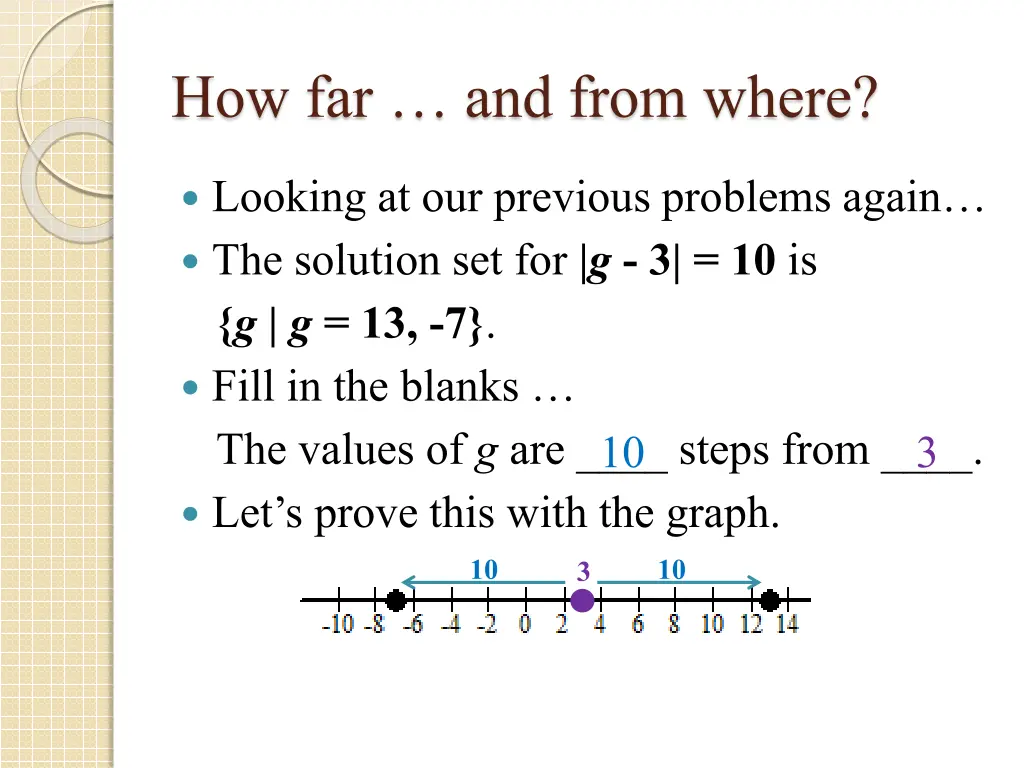 how far and from where 8