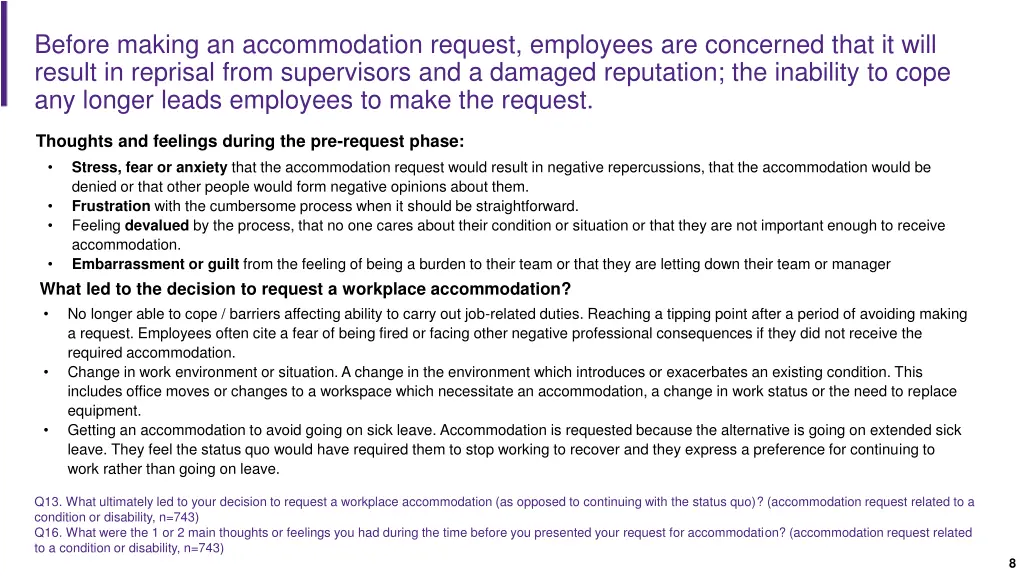 before making an accommodation request employees