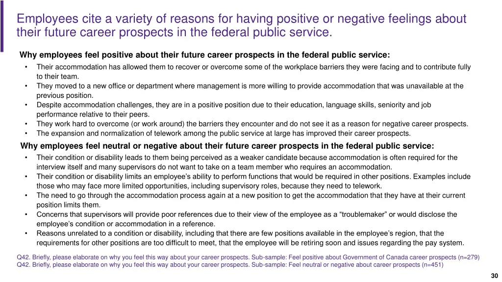 employees cite a variety of reasons for having