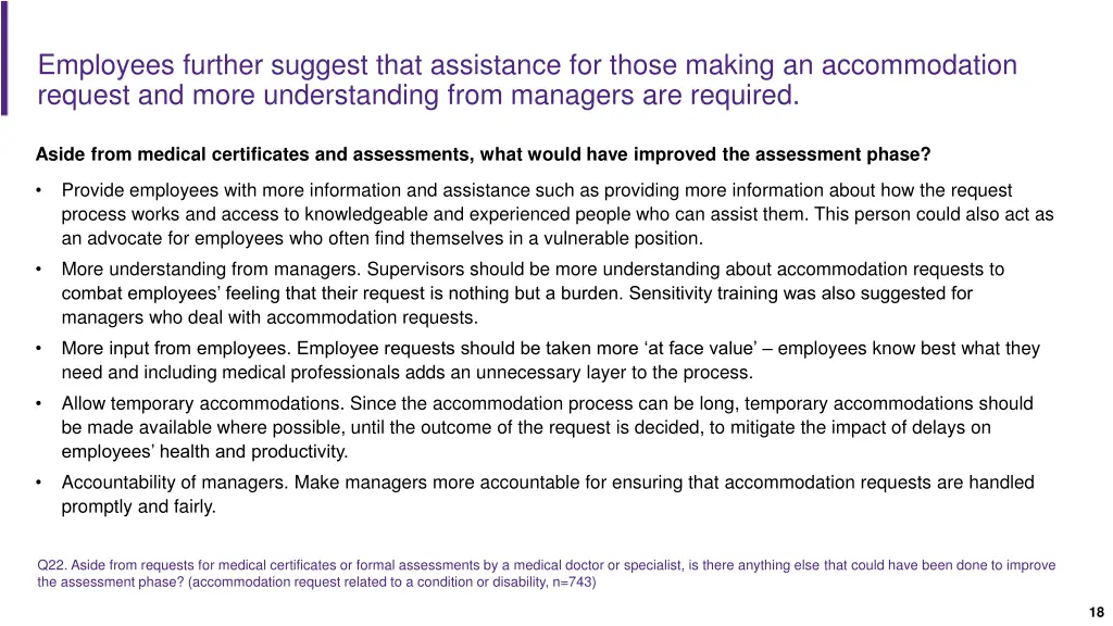 employees further suggest that assistance