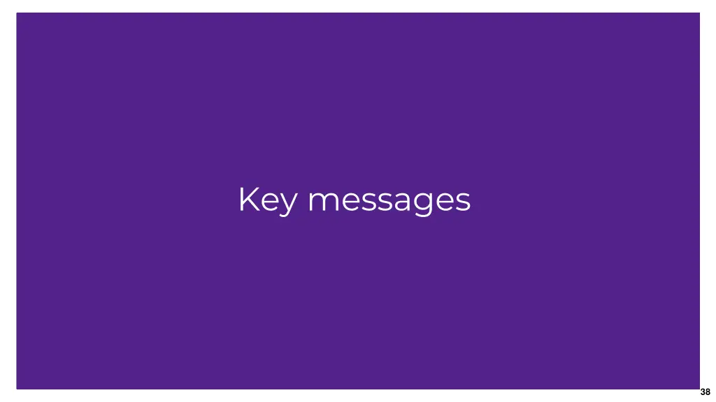 key messages