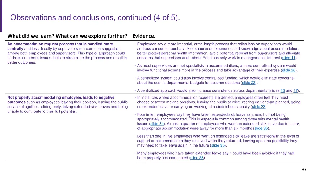 observations and conclusions continued 4 of 5