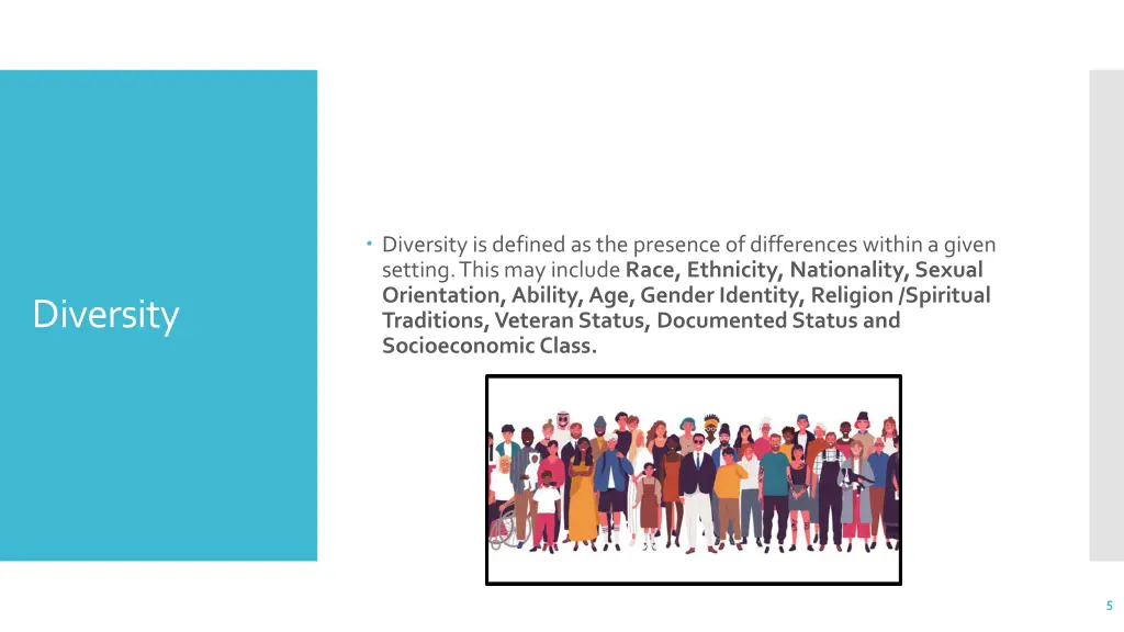 diversity is defined as the presence