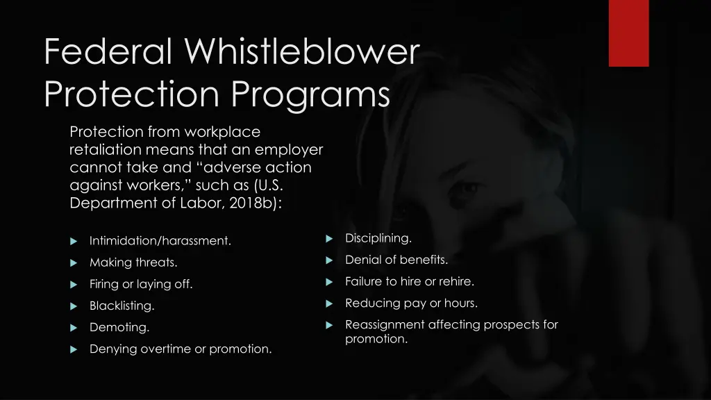 federal whistleblower protection programs 1