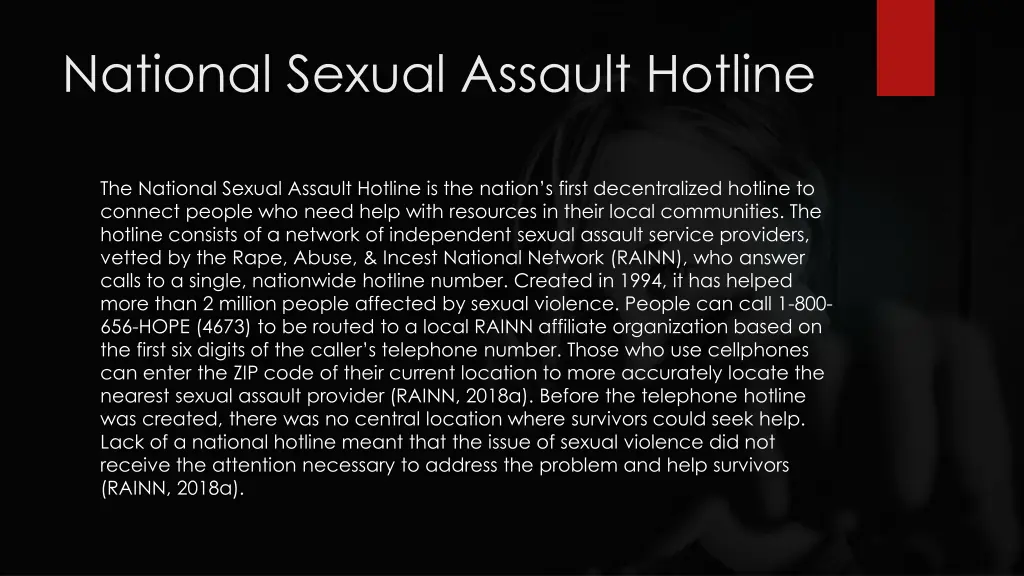 national sexual assault hotline