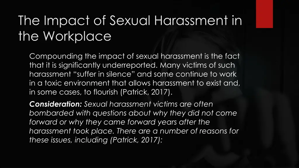 the impact of sexual harassment in the workplace 2