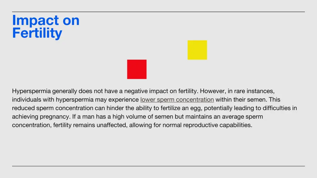 impact on fertility