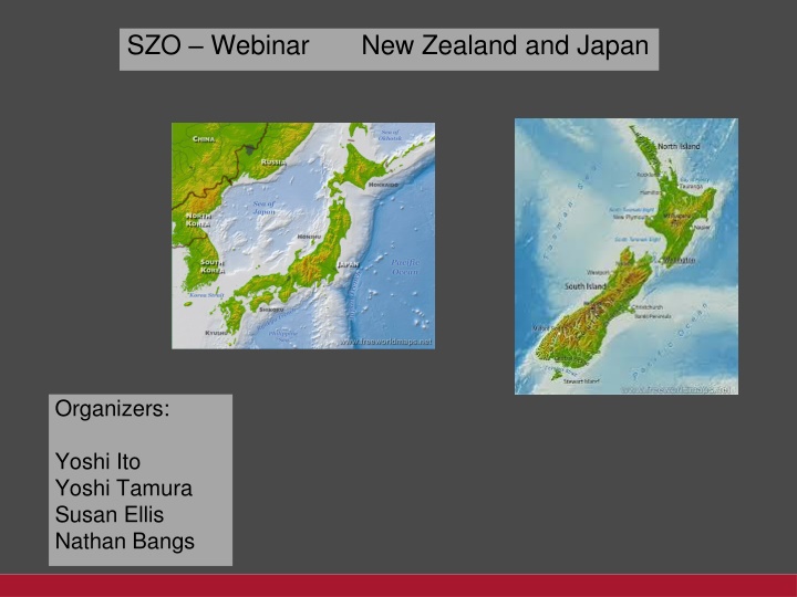 szo webinar new zealand and japan