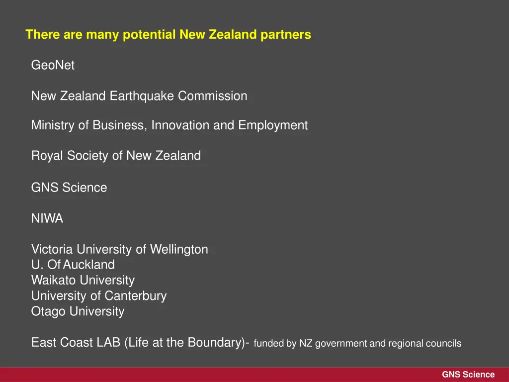 there are many potential new zealand partners