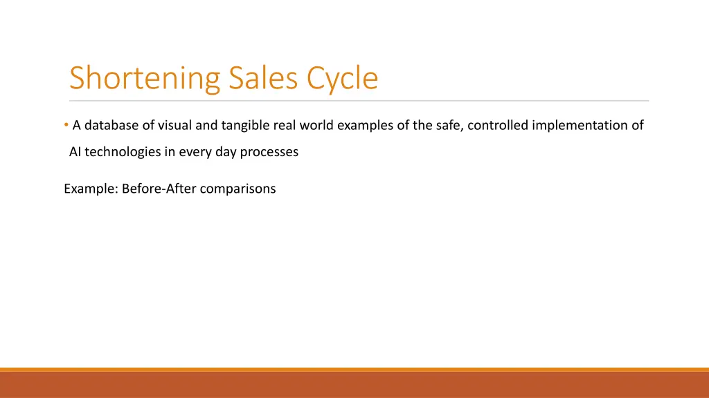 shortening sales cycle