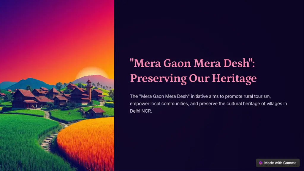 mera gaon mera desh preserving our heritage