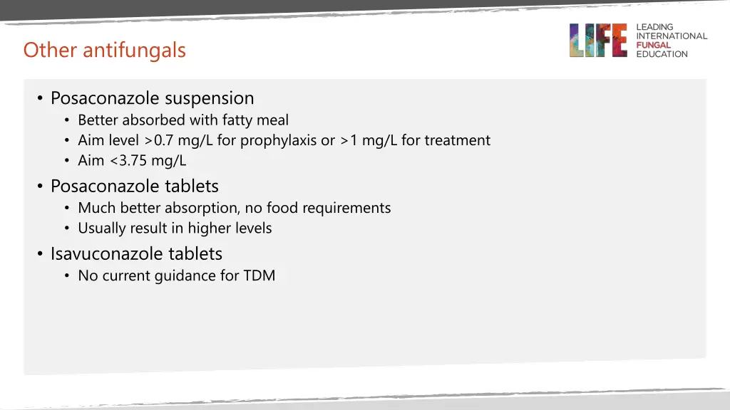 other antifungals