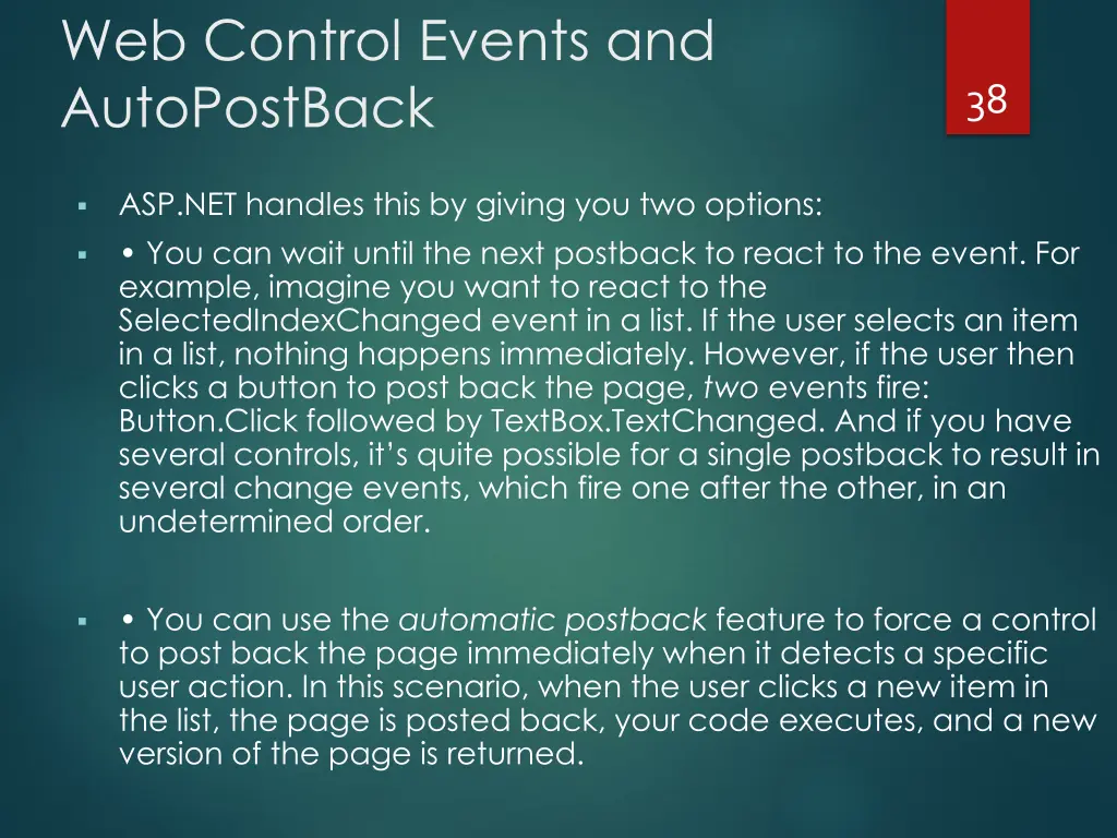 web control events and autopostback 1