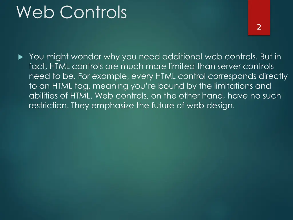 web controls