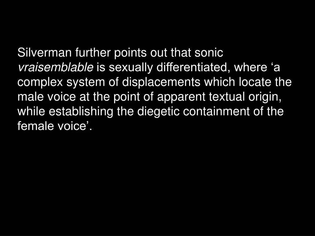 silverman further points out that sonic