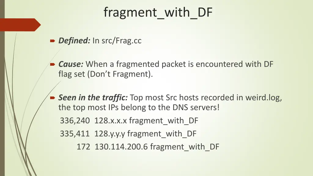 fragment with df