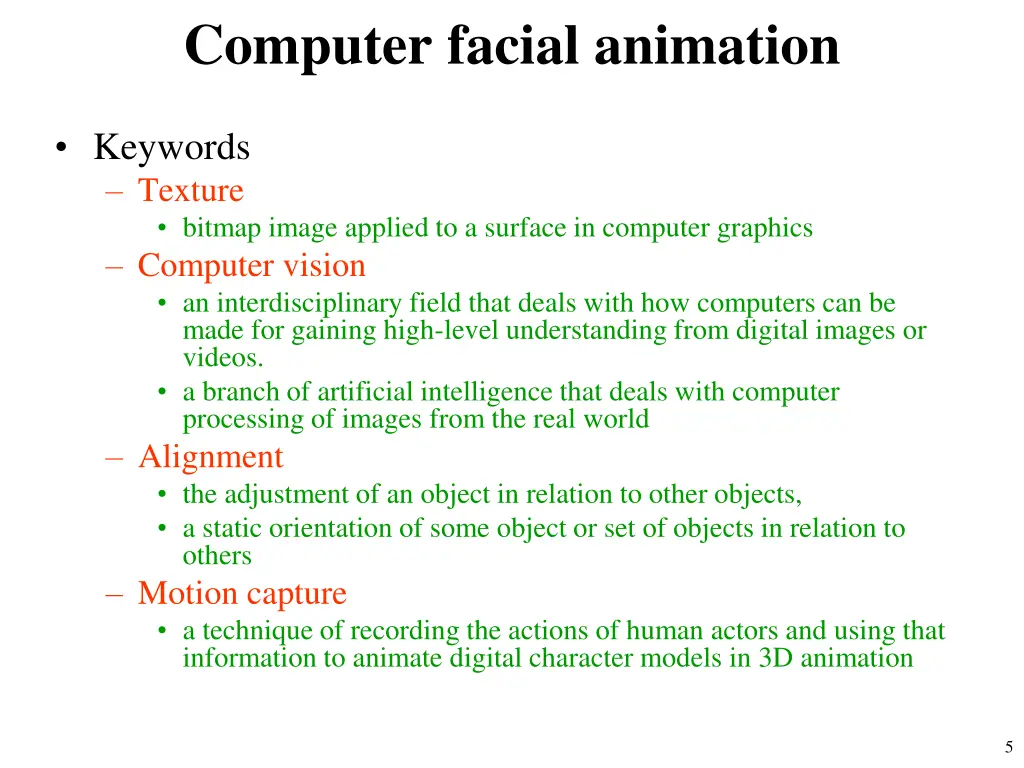 computer facial animation 2