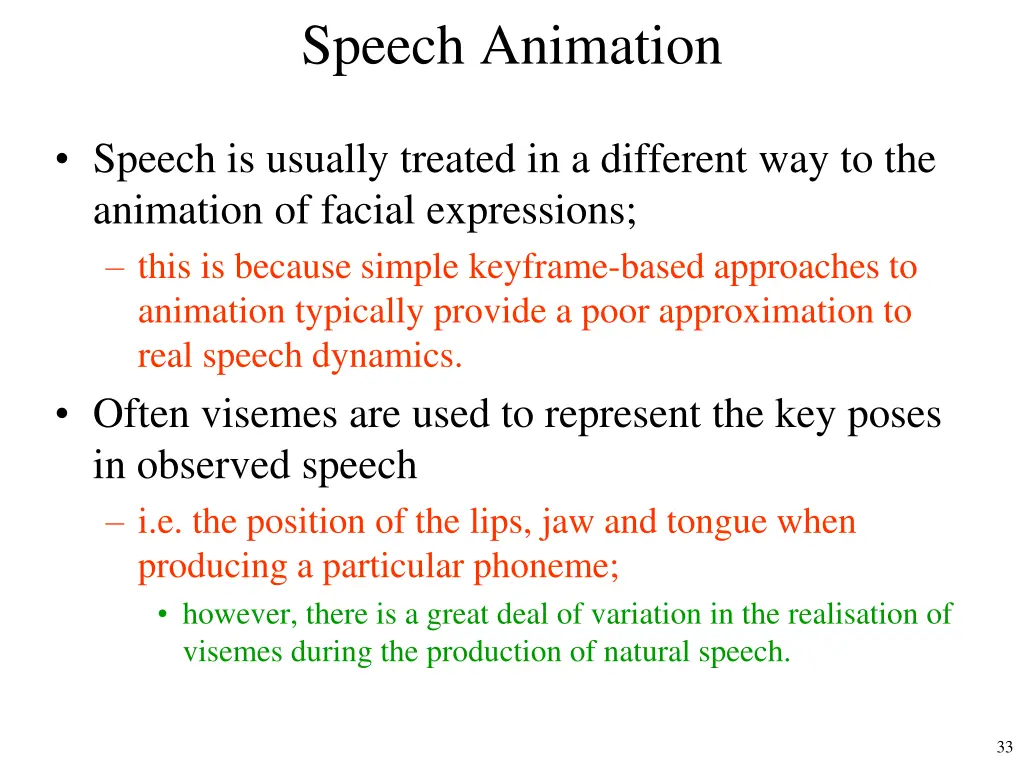 speech animation