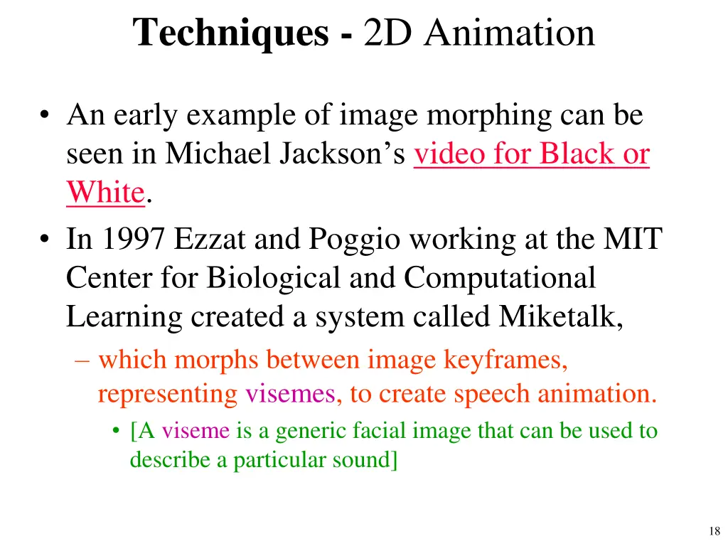 techniques 2d animation 1