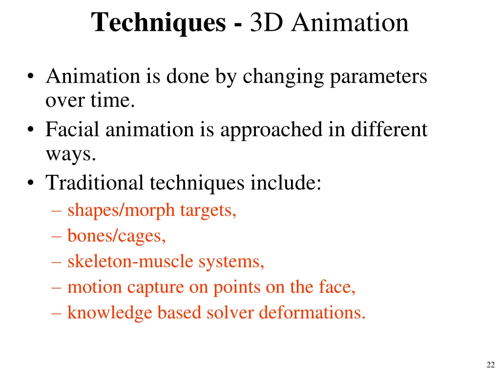 techniques 3d animation 2