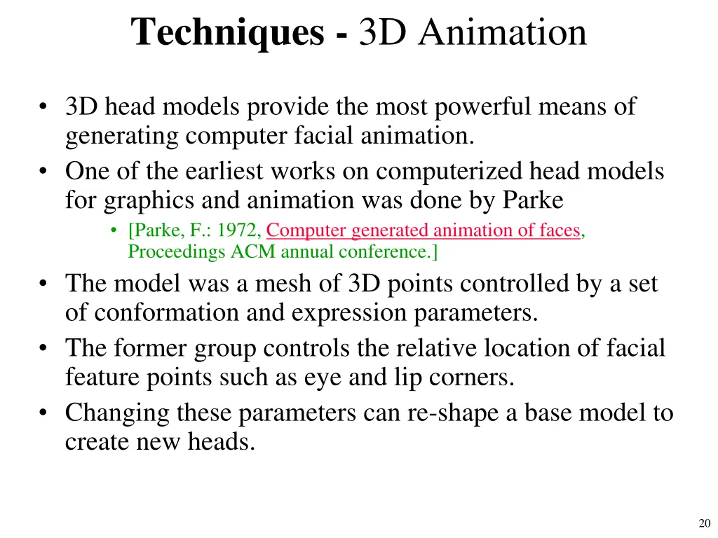 techniques 3d animation