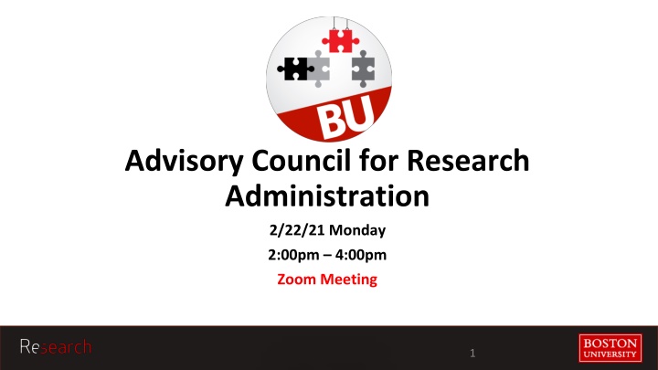 advisory council for research administration